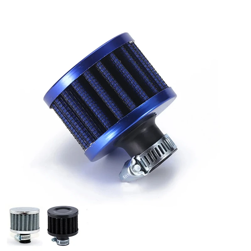 Universal Car Air Filter 12mm 25mm for Motorcycle Cold Intake High Flow Crankcase Vent Cover Mini Breather Filters