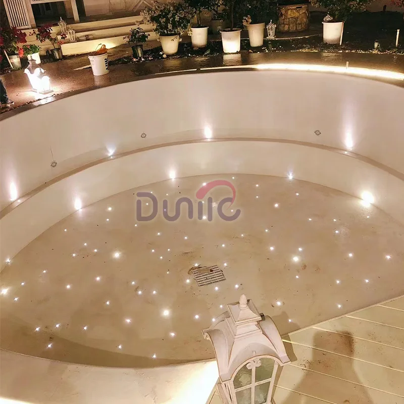 20sqm Fiber Optic Pool Spa Lights with 40W White LED LED Light Source Plastic Cable EndFitting Tools