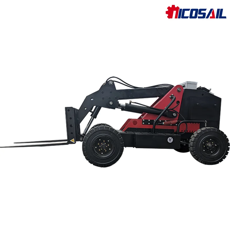 Electric Hydraulic Tank Forklift Full-Automatic Off-Road Station Driving New Warehouse Logistics Truck for Pallet Loading