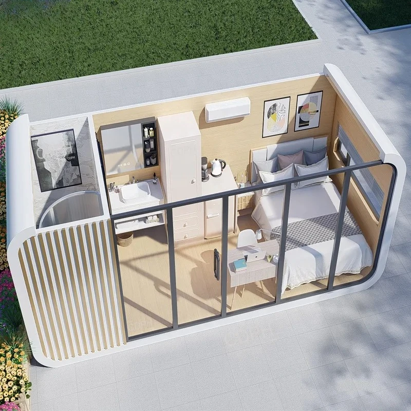 20ft 40ft منزل فاخر جاهز وحدات جاهزة المنازل الصغيرة الحاويات أبل المقصورة فندق Casas بيوت الجاهزة للبيع