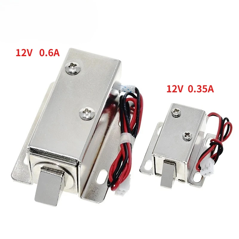 DC12V 0.35A 0.6A small lock storage cabinets electronic lock TZT mini electric bolt  drawer file cabinet