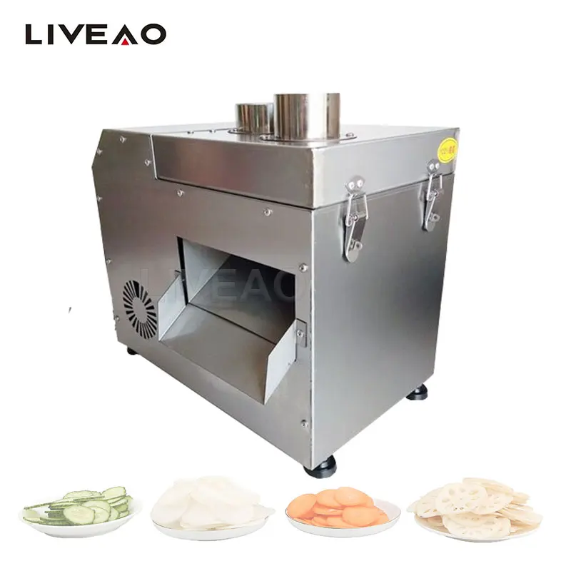 Automatic Cut Vegetable Slices Machine Fast Onion Cutting Yam Slicing Agricultural Products Processing Equipment