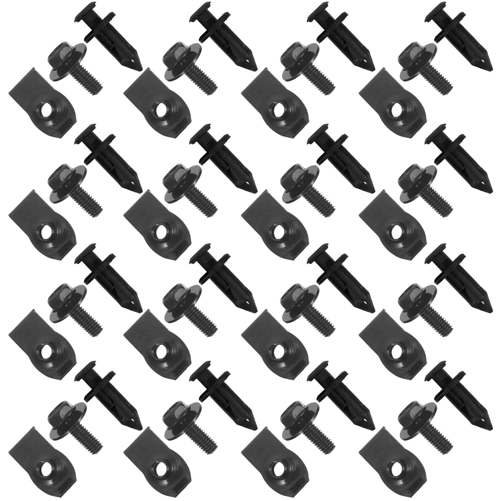 

Versatile Car Clips Fasteners Automotive Bumper Retainer Bolts Screws U Clamps Body Clips Retainer Clips Reinforcement Kit 70Pcs