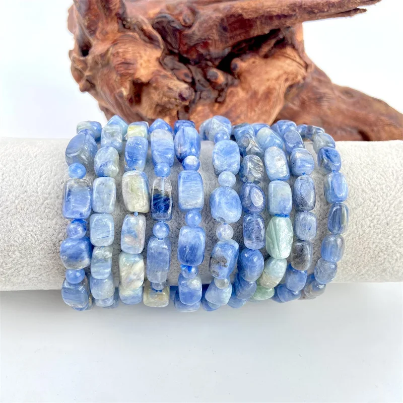 Wholesale Low Price Hand Made Fashion Jewelry Kyanite Free Form Bracelet For Women Gifts And Souvenir