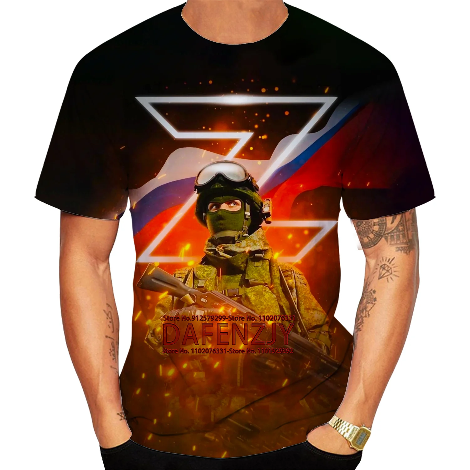 Russland Armee Camouflage Z Männer Damen T Shirt Russland Z Gedruckt Kurzarm Moskau Tees O Neck Tops