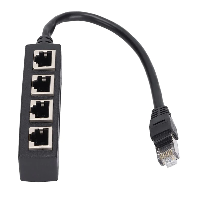 

RJ45 Cable Splitter Converter 1 Male in To 4 Female 1 To 2 Out CAT7 CAT6 CAT5 Network Cable Extend Adapter Cannot Be Used Sim