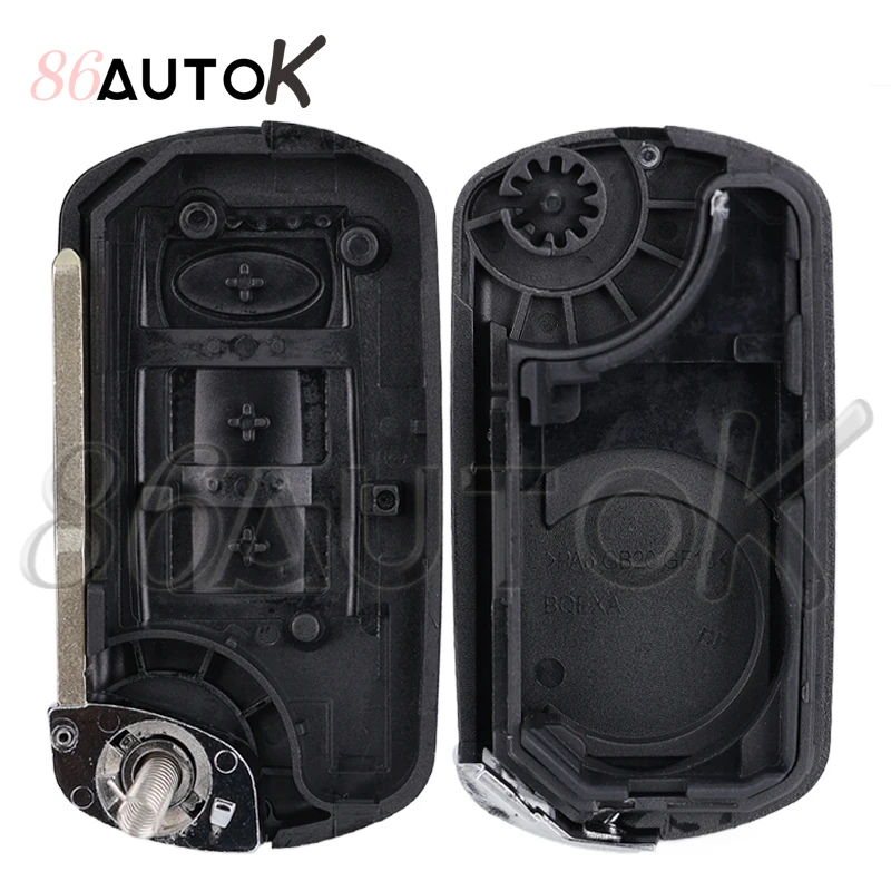 Car Key for Range Rover For Land Rover Sport Vouge 2005-2010 Discovery 3 LR3 2 Buttons Flip Folding Remote Car Key Shell Case