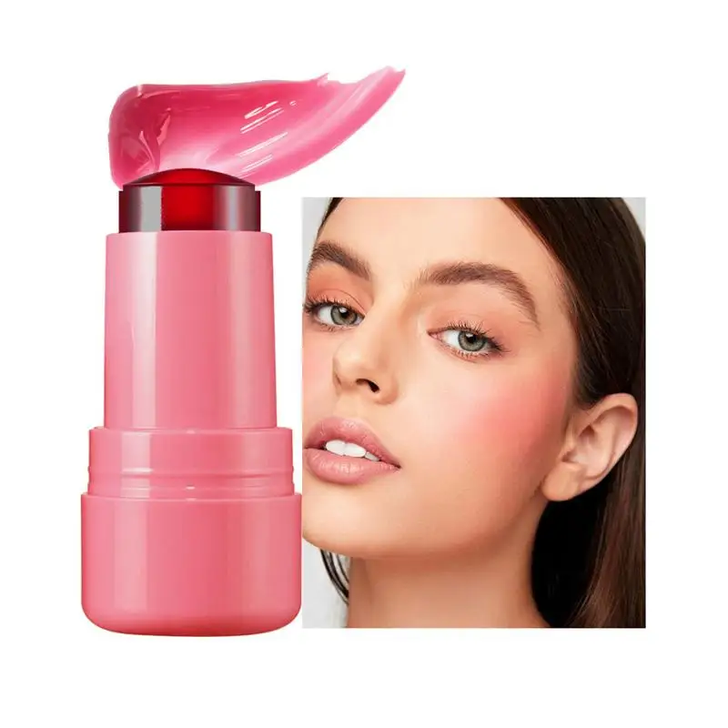 Melkgelei Tint Wang Blush Aquarel Afwerking Gezicht Bloost Lipgloss Melk Make-Up Koeling Water Gelei 2 In 1 Lipvlekken Make-Up