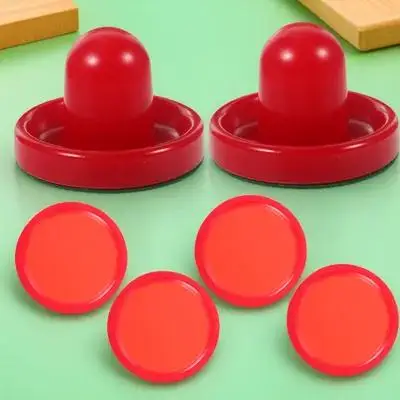 

8Pcs Air Hockey Accessories Standard Size Pucks Replacement Set Suitable for Most Tables Game Room Supplies Air Hockey Paddles