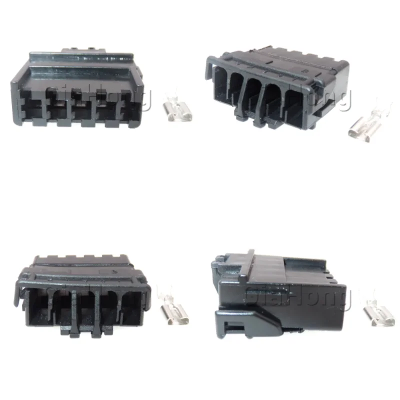 1 Set 5 Ways AC Assembly Automobile Unsealed Connectors Auto Modification Accessories Car Adapters Car Wiring Cable Sockets