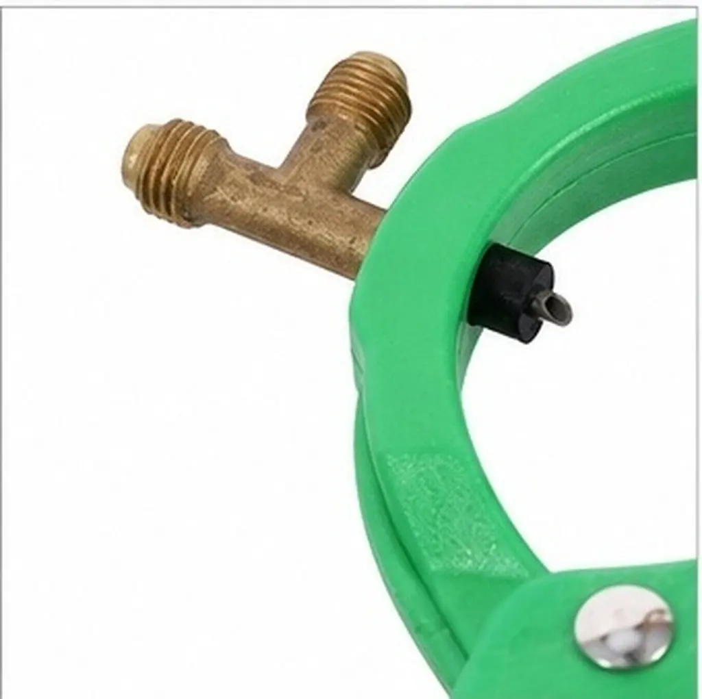 Refrigerant Distributor Can Opener 2-in-1 Side Can Tap for Air Conditioning Oil Charge Cans Manifold System