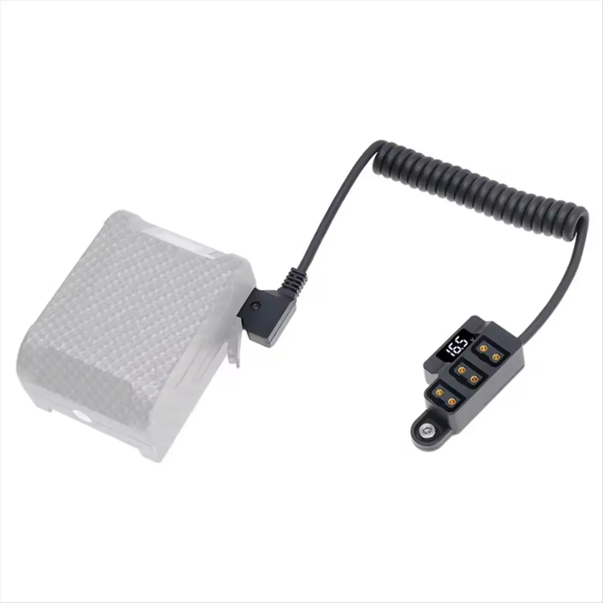 (A32M) New Dummy Battery D-Tap Splitter Cable One-Point Three-Point Power Cable Type B V Port for V-Type Battery Power Supply