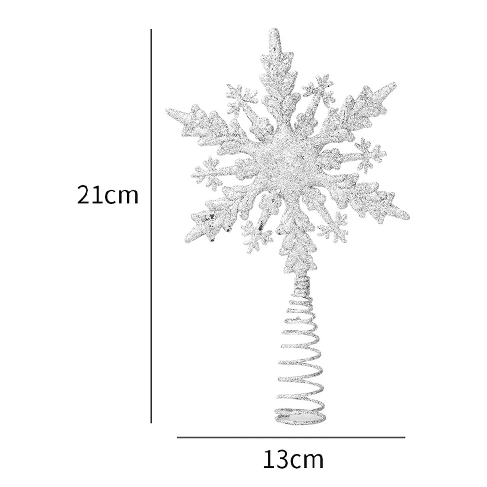 شجرة عيد الميلاد ندفة الثلج توبر خفيفة الوزن الحديد عيد الميلاد الديكور شجرة زخرفة لقضاء عطلة ديكور حفلة شجرة عيد الميلاد الديكور