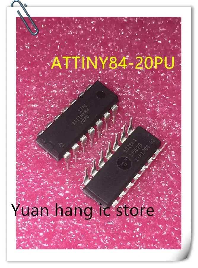 10PCS/LOT ATTINY84-20PU ATTINY84 MCU 8BIT 8KB FLASH 14-DIP IC