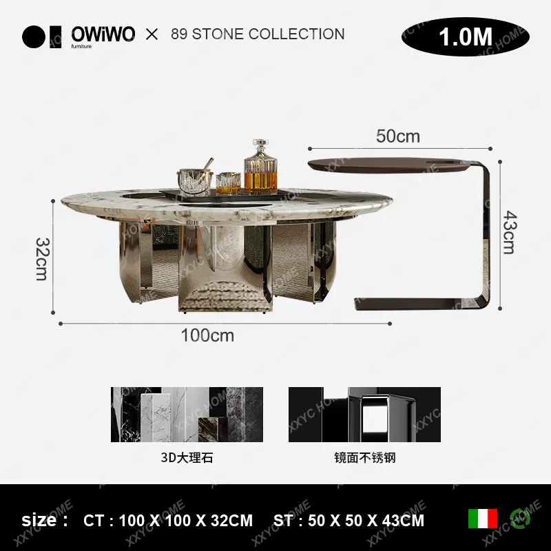 Marble coffee table  living room home new  personalized high-end atmospheric coffee table