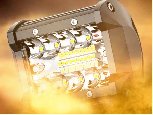 4 Inch 60W LED Pods with Horizontal Bar Clamp with Wiring Harness kit
