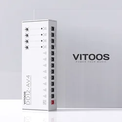 VITOOS-fuente de alimentación de pedal de efecto DD12-AV4, filtro totalmente aislado, ondulación, reducción de ruido, efectos digitales de alta potencia