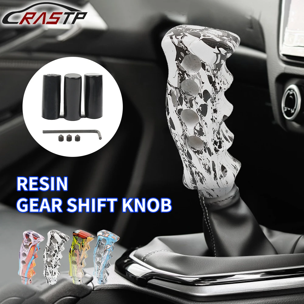 

RASTP-Universal Resin Graffiti Gear Shift Knob Manual Transmission Shifter Lever Knob for Most Car Decorations RS-SFN152