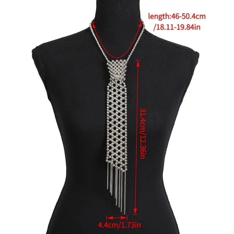 Fashionable Imitation Pearl Tie Necklace Niche High-End Accessories Versatile Style For Everyday Parties view 4