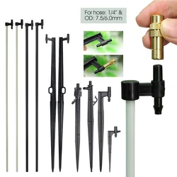 10-types 6.0/7.5mm Joint 11-50cm Micro Sprinkler Stakes Garden Water Nozzle Spray Support Farm Yard Irrigation Watering Brackets