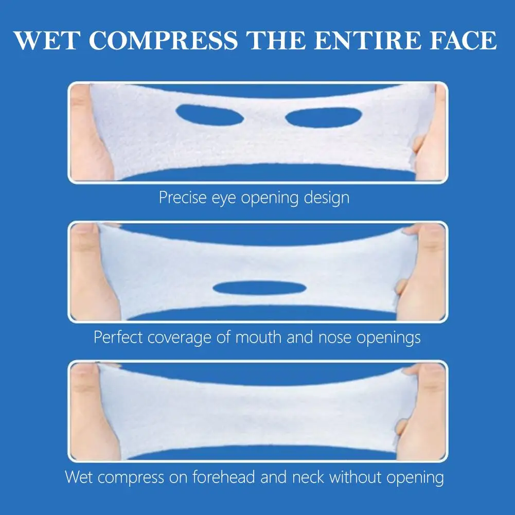 210/240Pcs Skin Care Stretchable Wet Compress Cotton Makeup Disposable Cotton Mask Cosmetic Remover Piece Elasticity Cotton A5E5