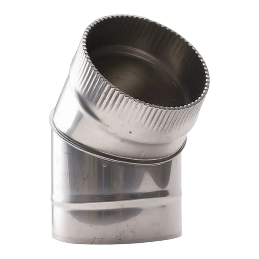 45 Degree Stainless Steel Elbow for Fireplace Venting Systems Optimized for Efficient Smoke Direction and System Stability