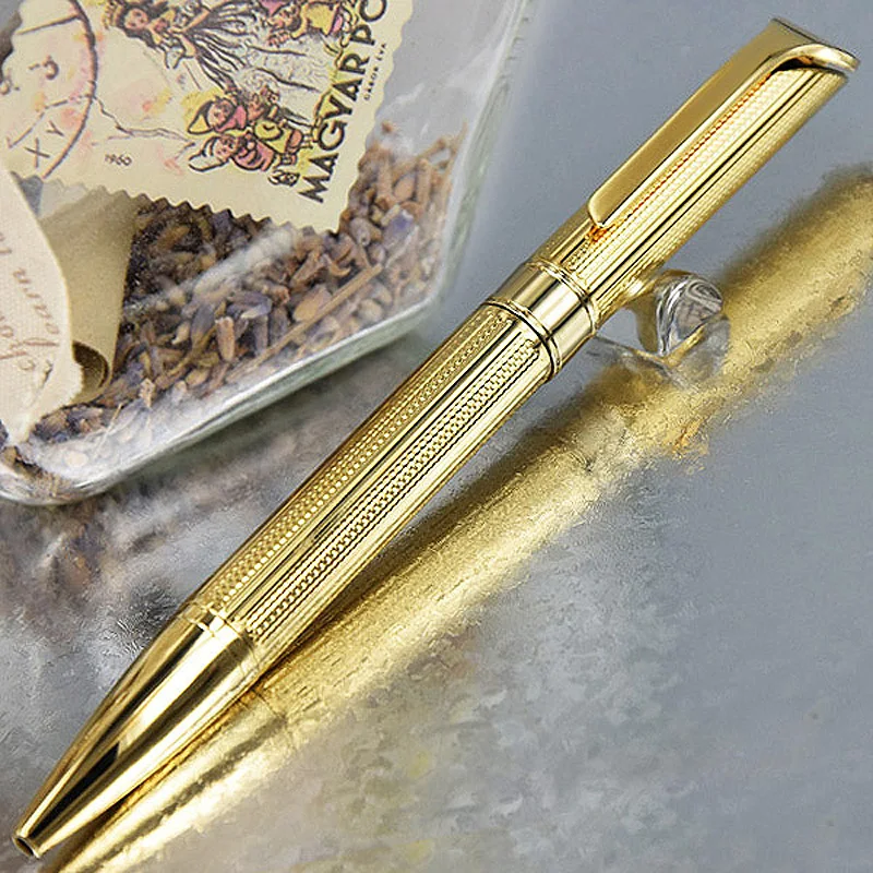 

AGD Luxury RD Christmas Gift Wave Texture Metal Ballpoint Pen Stationery Office School Supplies Writing Smooth with Box Pack