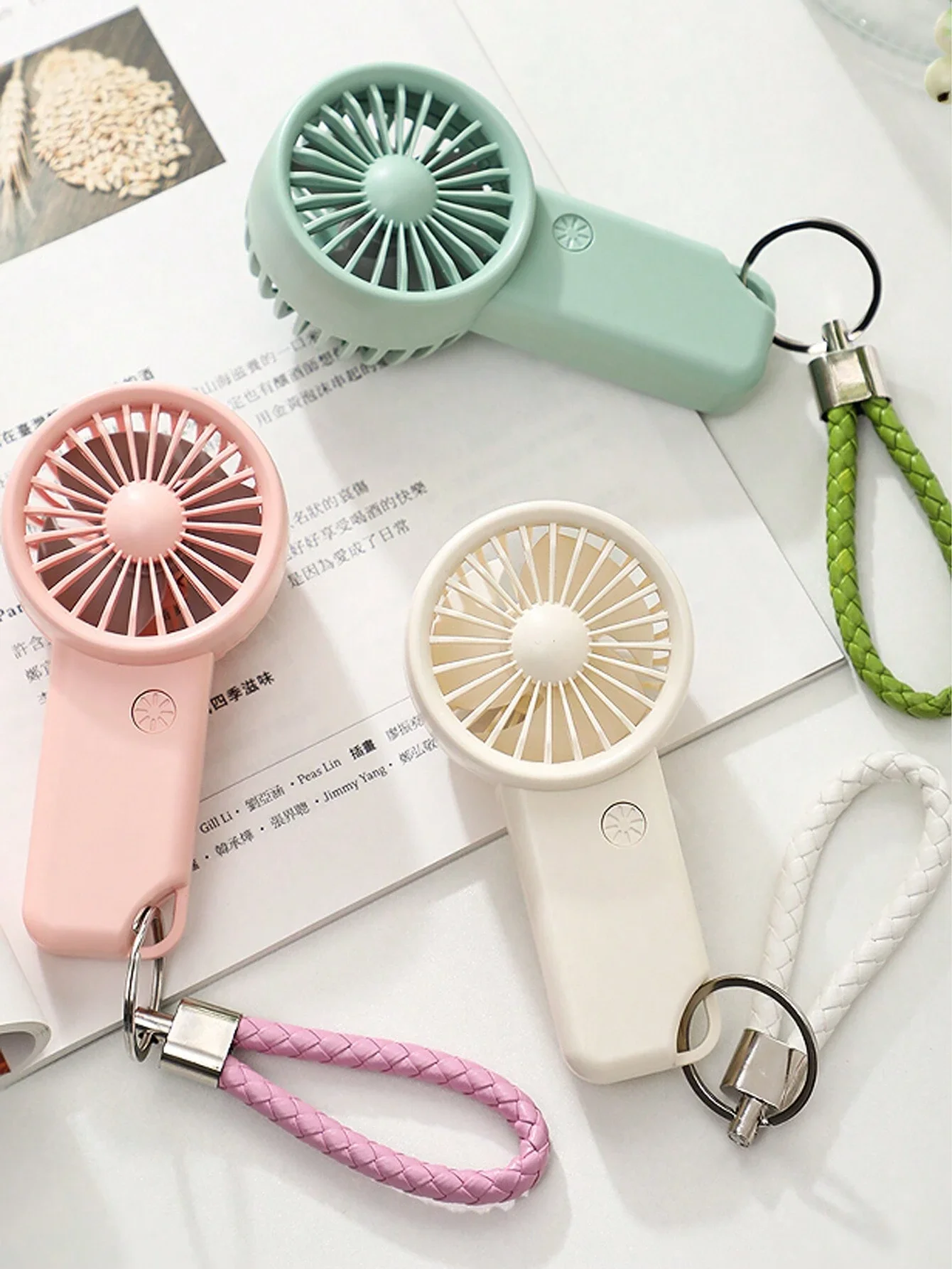 1pc Rechargeable Handheld Portable Mini Fan With 500mah Battery, Strap & 3-Speed Setting Iptv subscription Hvac tools Duct fan