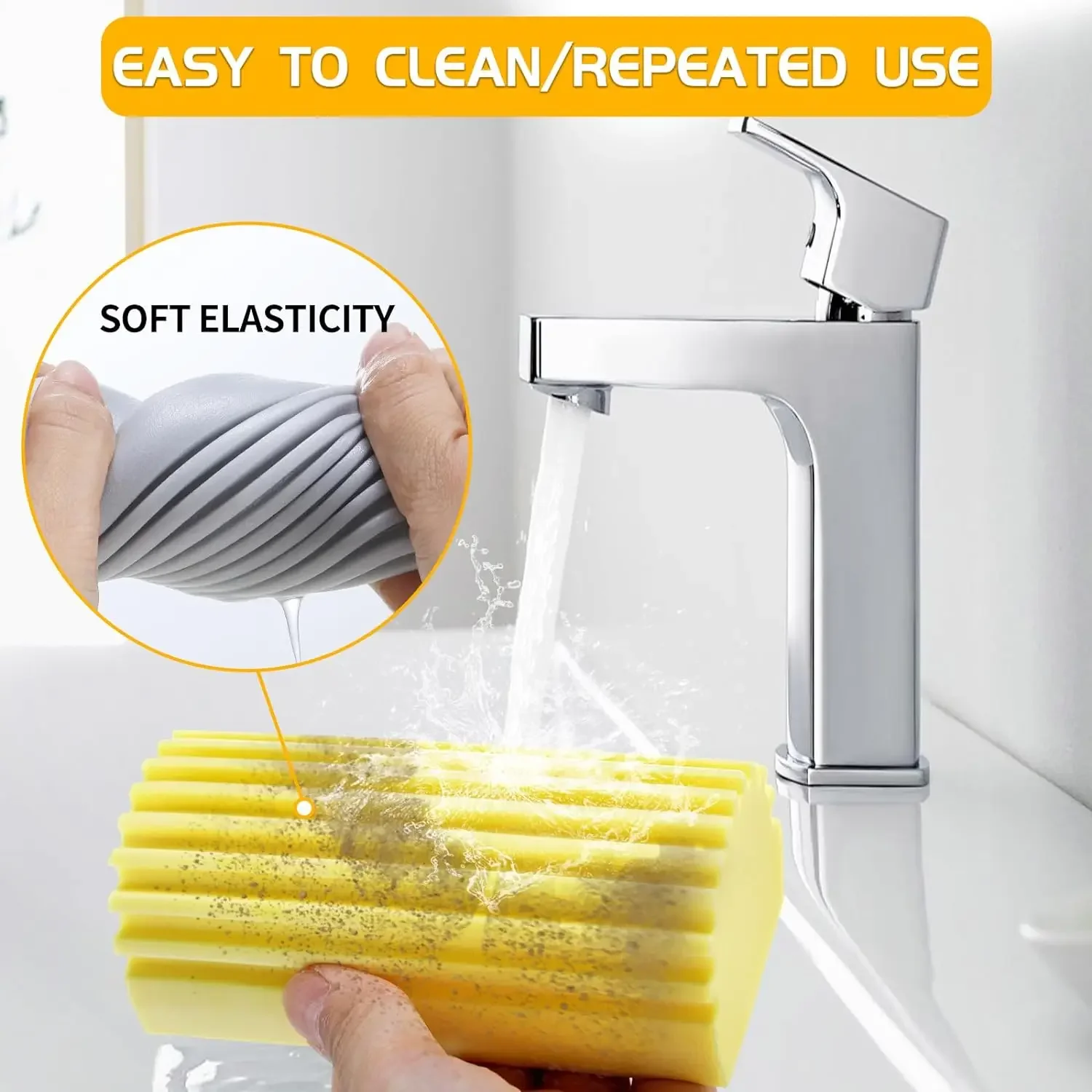 Multifunctional Strong Water Pva Cleaning Products for Home Multifunctional Household Reusable Washable Sponge Sponges Wipe Car