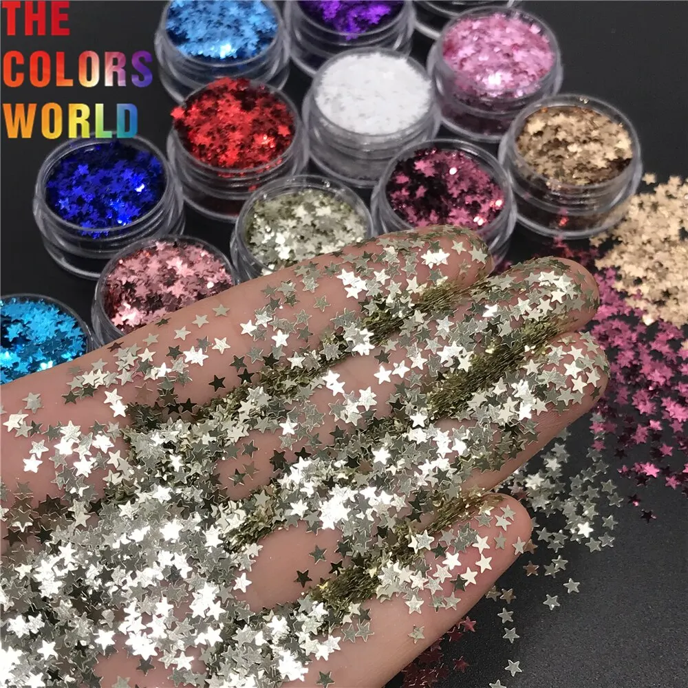 TCT-691 Metallic Luster Star Nails Glitter блеск для гу Nail Art Decoration гель лак Tumblers Resin Crafts Accessories Supplier