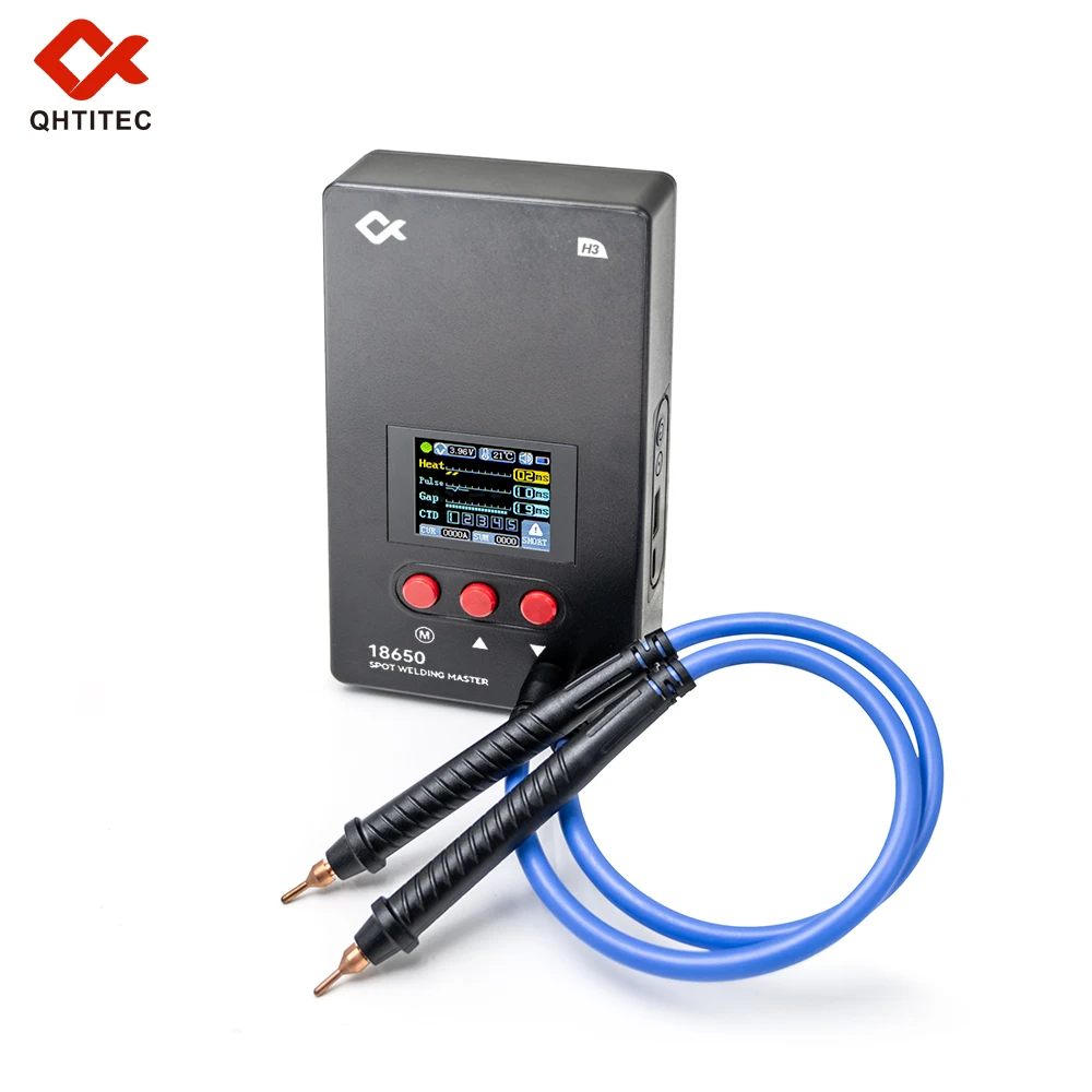 H3 Portable Spot Welder Digital For 18650 Phone Lithium Battery Portable Diy Kit Adjustable Color Display with USB Charge