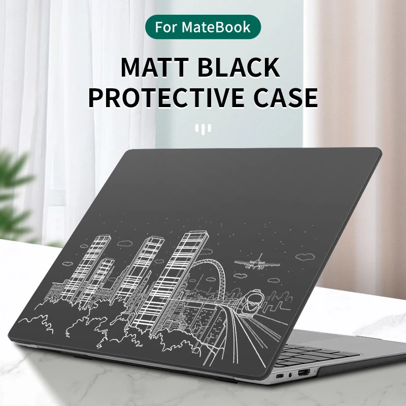 For HUAWEI Laptop Case 2023 Matebook D14/D15/14/15 Protective Cover Matebook 14 X Pro Painting Pattern Drop Resistance