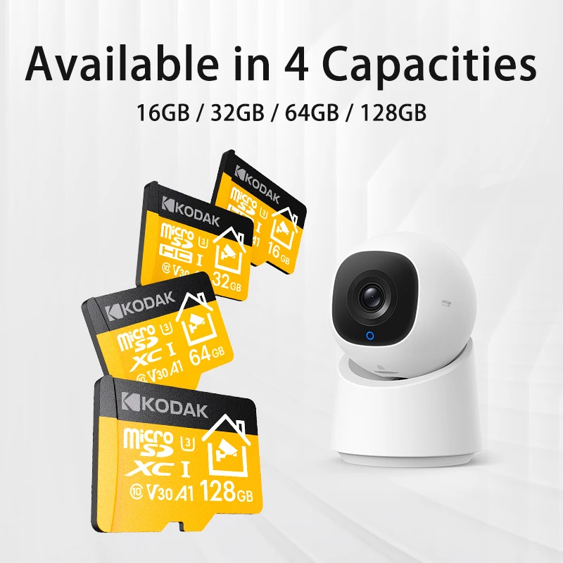 

Карта памяти Kodak Original KI330 MicroSD 32 ГБ, 64 ГБ, 128 ГБ, 256 ГБ для камер видеонаблюдения и видеорегистраторов
