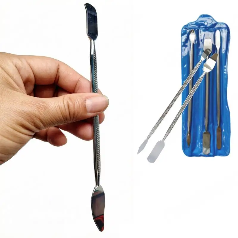 1/3Pcs Dual End Metal Pry Bar Spudger Set Anti Slip Repair Opening Tool For Phone Laptop Digital Product Disassembly Maintenanc