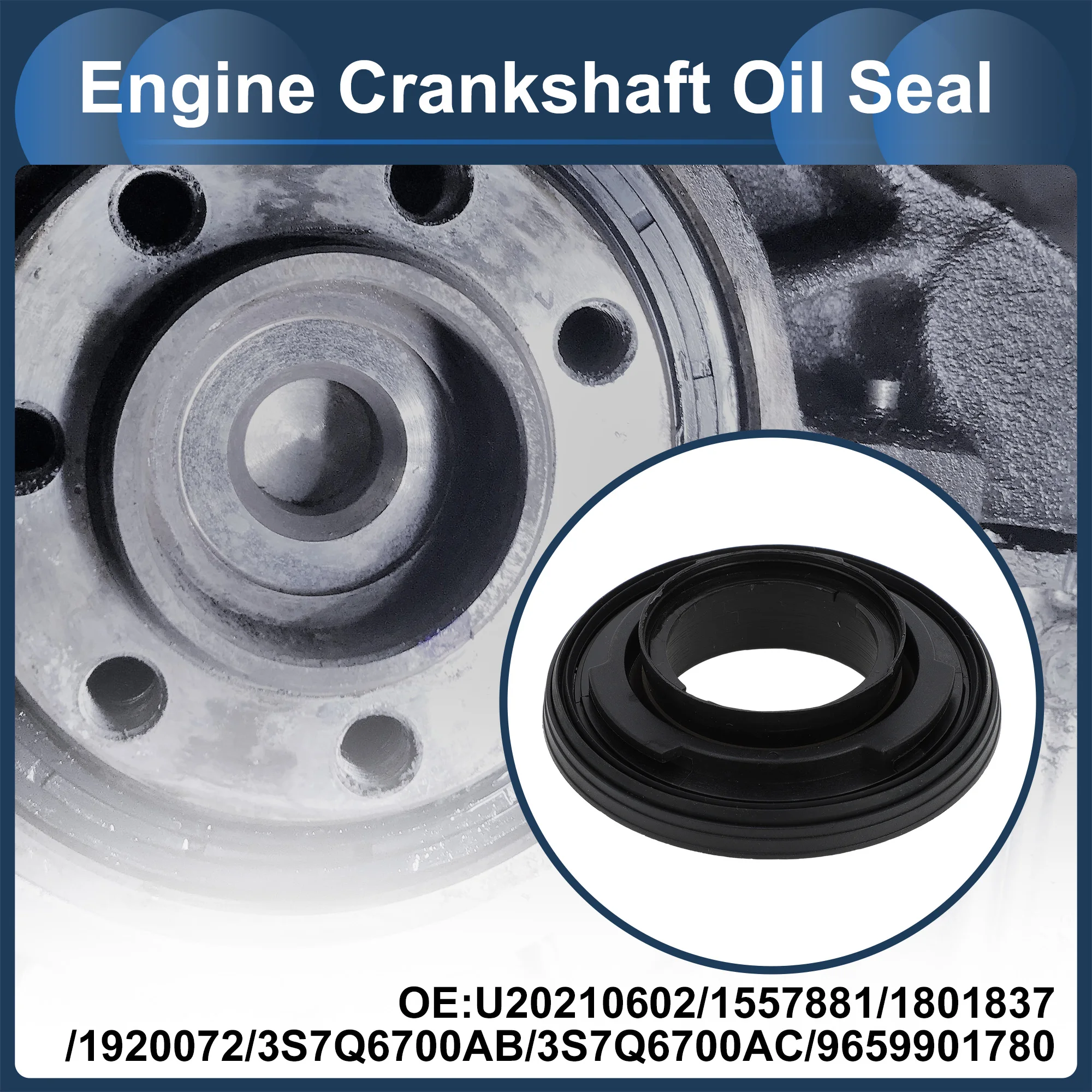 UXCELL Crankshaft Oil Seal Main Seal No.U20210602/1557881 for FORD TRANSIT 150 250 350 2018-2019