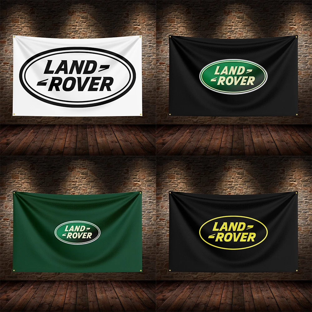 3x5 Ft L-Land Rovers  Racing  Flag Polyester Printed Cars Flags for Room Garage Decor