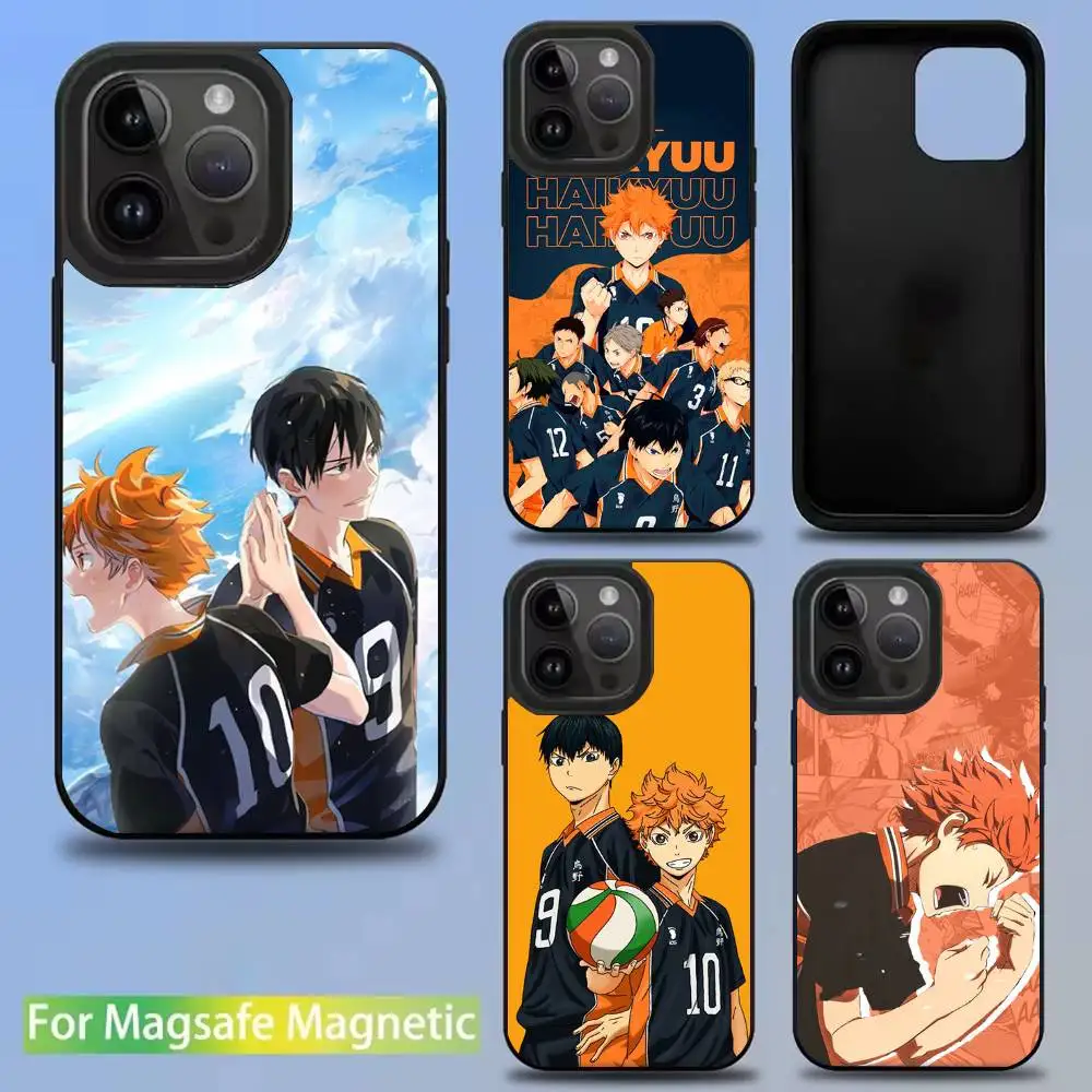 

H-Haikyuu Oya japan anime Phone Case For iPhone 16,15,14,13,12,11,Pro,Max,Plus,Mini,SE New Magsafe Magnetic Wireless Charging