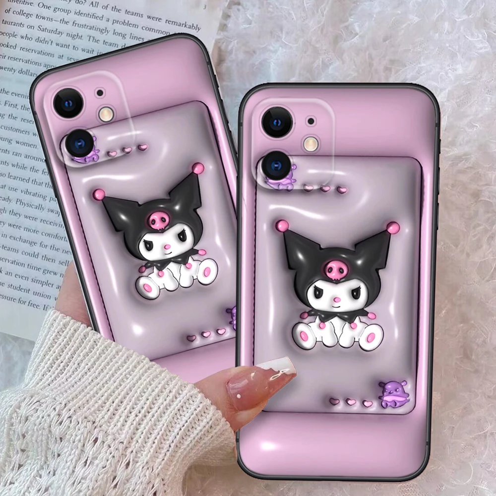 Z83 3D Kuromi Soft Case dla Samsung A13 A20 A30 A20S A21S A22 A30S A31 A32 A33 A42 A50 A50S A51 A52 A53 A71 A73 A81 A91