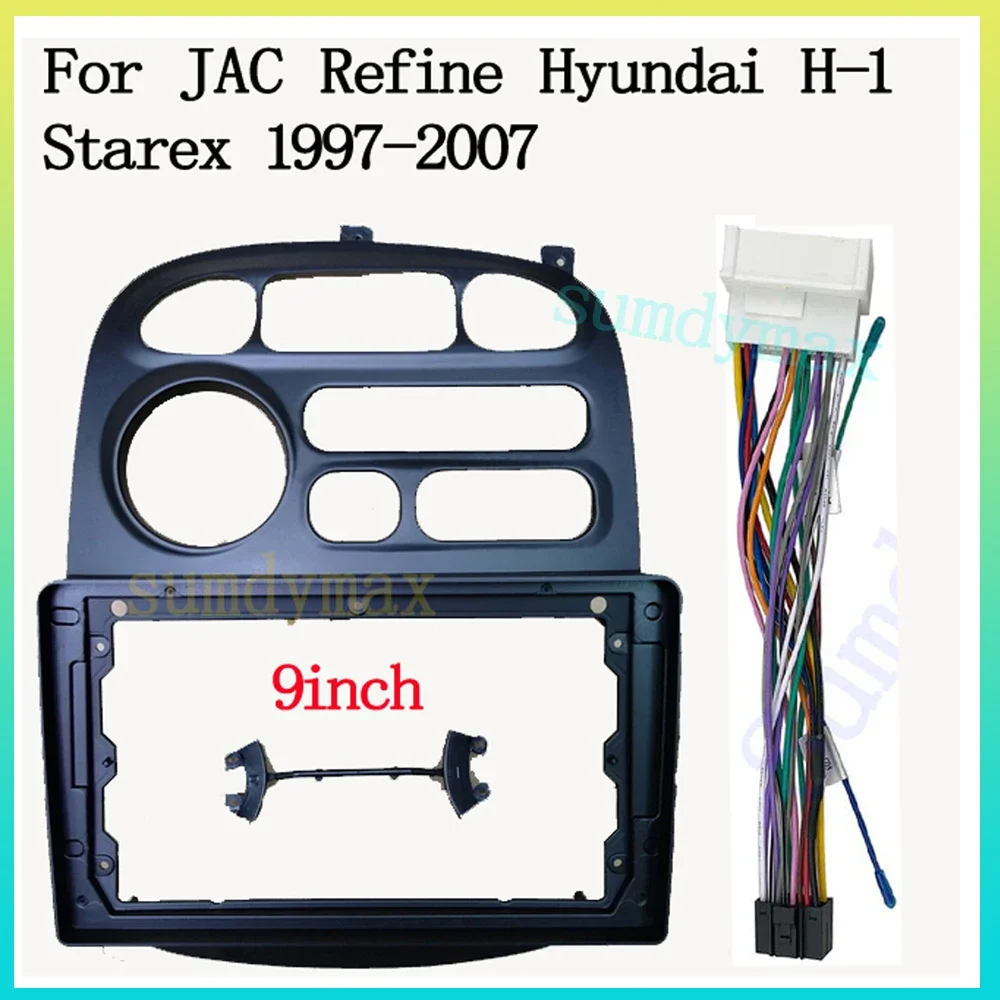 

9-дюймовый автомобильный радиоприемник для JAC Refine 2012-2015 Hyundai H1 H-1 Starex 1997-2007, большой экран, 2 Din android, автомобильный радиоприемник, лицевая рамка