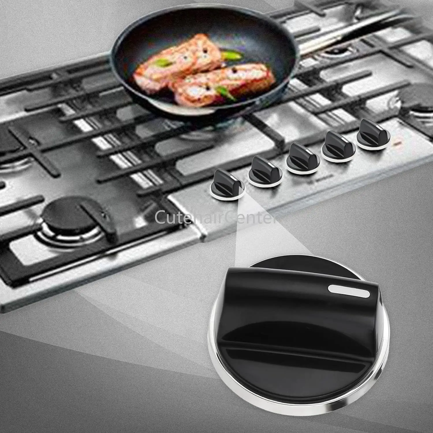 Imagem -03 - Botão do Fogão para Cooktop 00650847 Fit para Ngm3054uc Ngm3654uc Substituir o Forno 650847 1999734 Ap4513132 Ah3480601 Ea3480601 Pcs por Conjunto