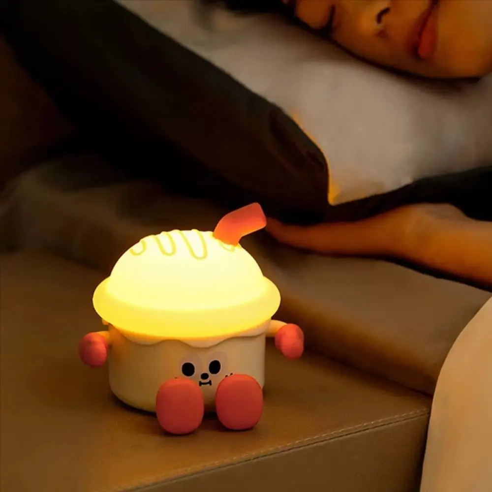 Sleep Aid Light Creative Bedside Lamp Cute Mood Light USB Rechargeable Night Light Rechargeable Sleep Sensor Pat Lamp For Kids