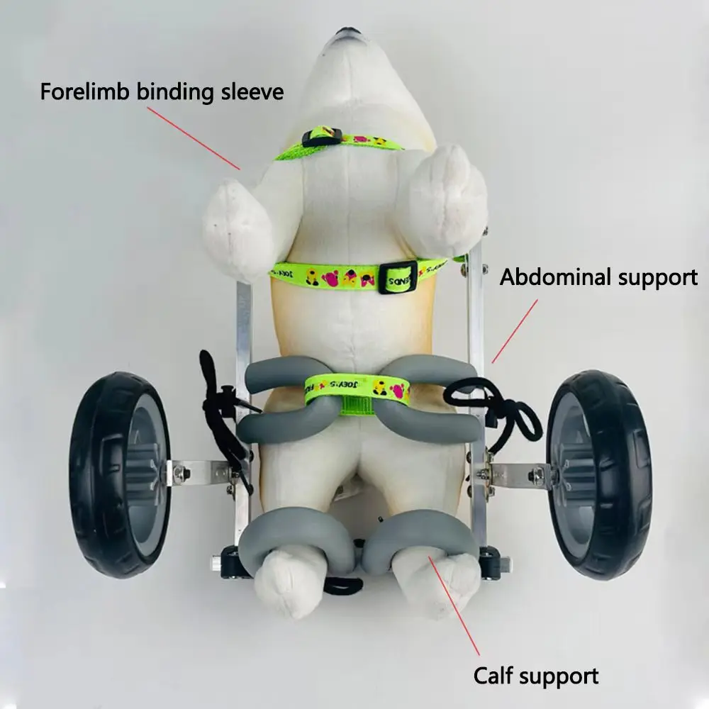 Imagem -03 - Cão Cadeira de Rodas Pet Cadeira de Rodas para Pernas Traseiras Cão Deficientes Hind Membros Booster Carro Cães Idosos Paralisado Membros Dianteiros Caminhada Assistida