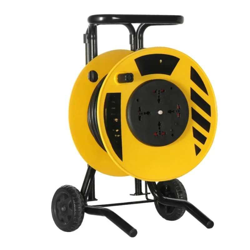 Multi socket standard 50m Sizes Electric Retractable Cable Reel universal worldwide Extension power socket reel