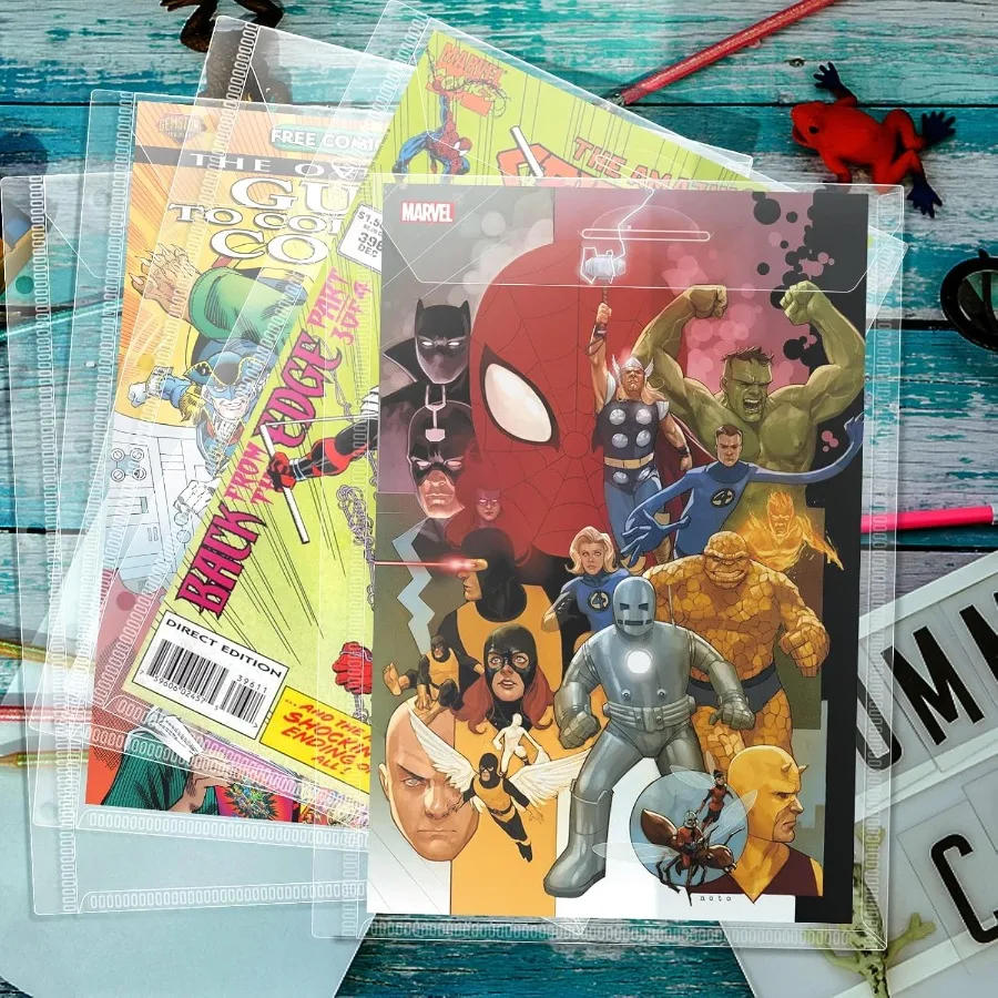 Comic Book Bags Binder Sleeves for Comic Books 12 Pack Comics Protector Bags