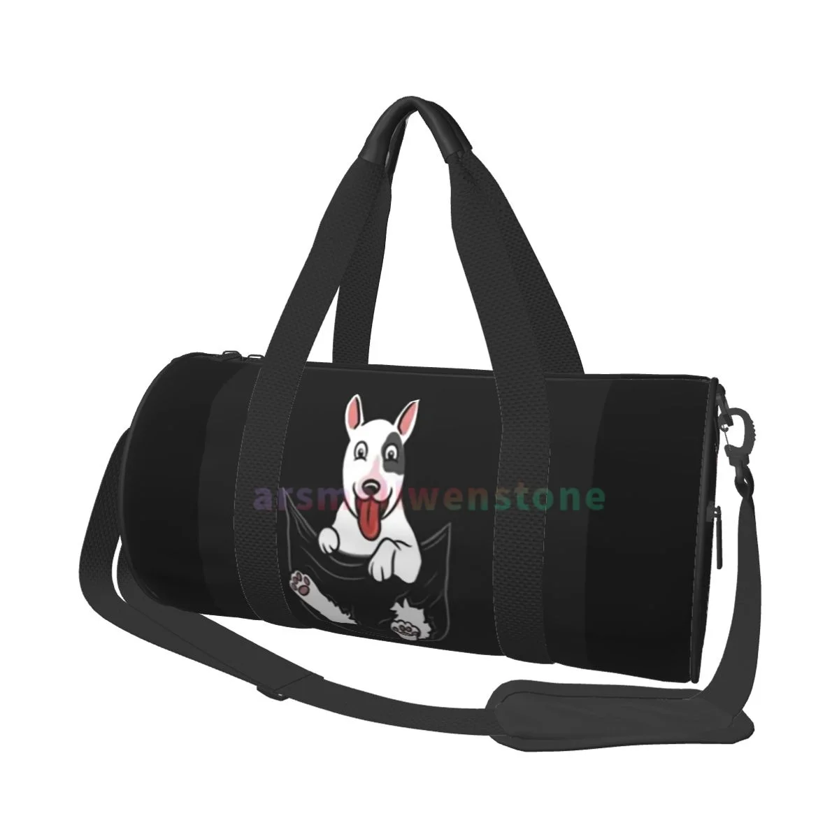 Terrier Dog Yoga Bag Workout Durable Backpack Handbags Round Outdoor Fitness Bags Travel Duffle Bag