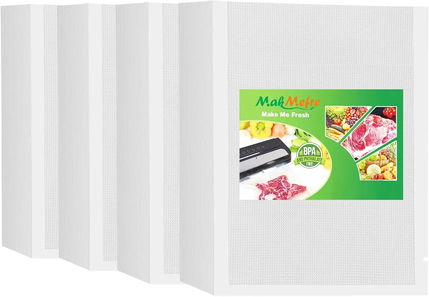 

400 Pint Size 6" x 10" Vacuum Sealer Bags with BPA Free and Heavy Duty,Great for Food Storage Vaccume Sealer PreCut Bag