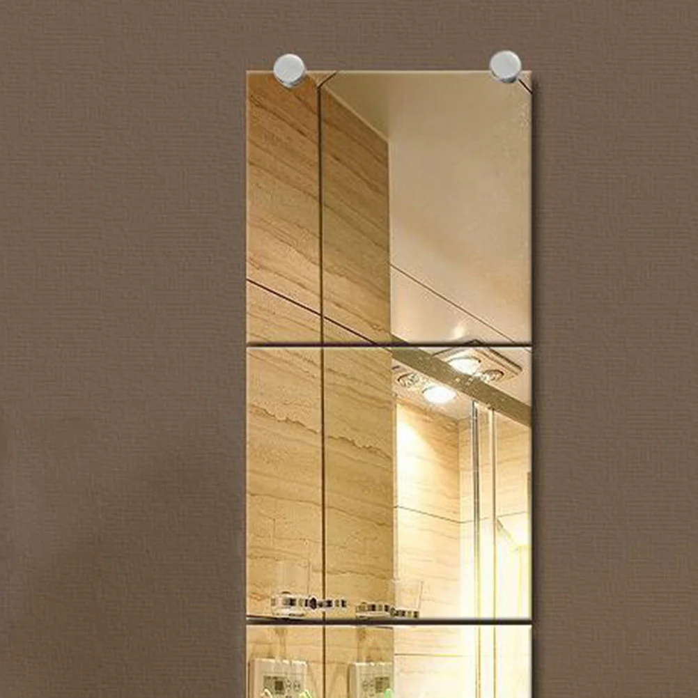 

4pcs Mirror Zinc Mirror Fixing Clips Alloy Glass Fixing Clips For Bathroom Wall-Mounted Mirrors No Drill Installation