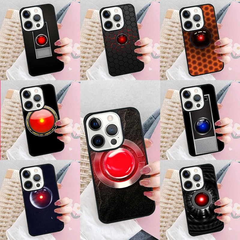 Artificial Intelligence Hal 9000 Phone Case Cover For iPhone 16 15 14 plus XR XS 11 12 mini 13 pro max coque Shell