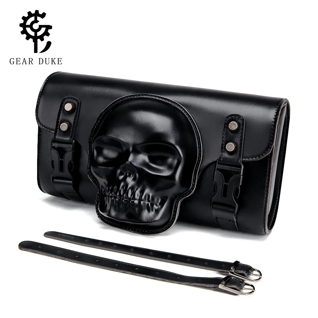 

Suitable for Harley Motorcycle Modification Bag Personalized Locomotive Skull Head Front Pocket Pocket Bag