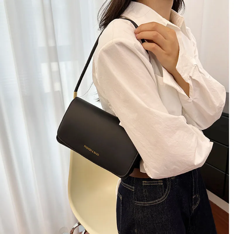 

2024 New Women's Elegant Commuting Solid Color Versatile Temperament Simple And Fashionable Casual One Shoulder Small Square Bag